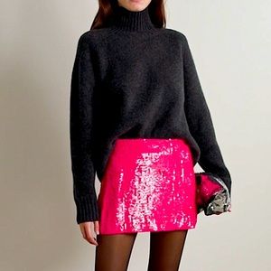 NWOT Alice + Olivia Rubi  Sequined Skirt Sz 4